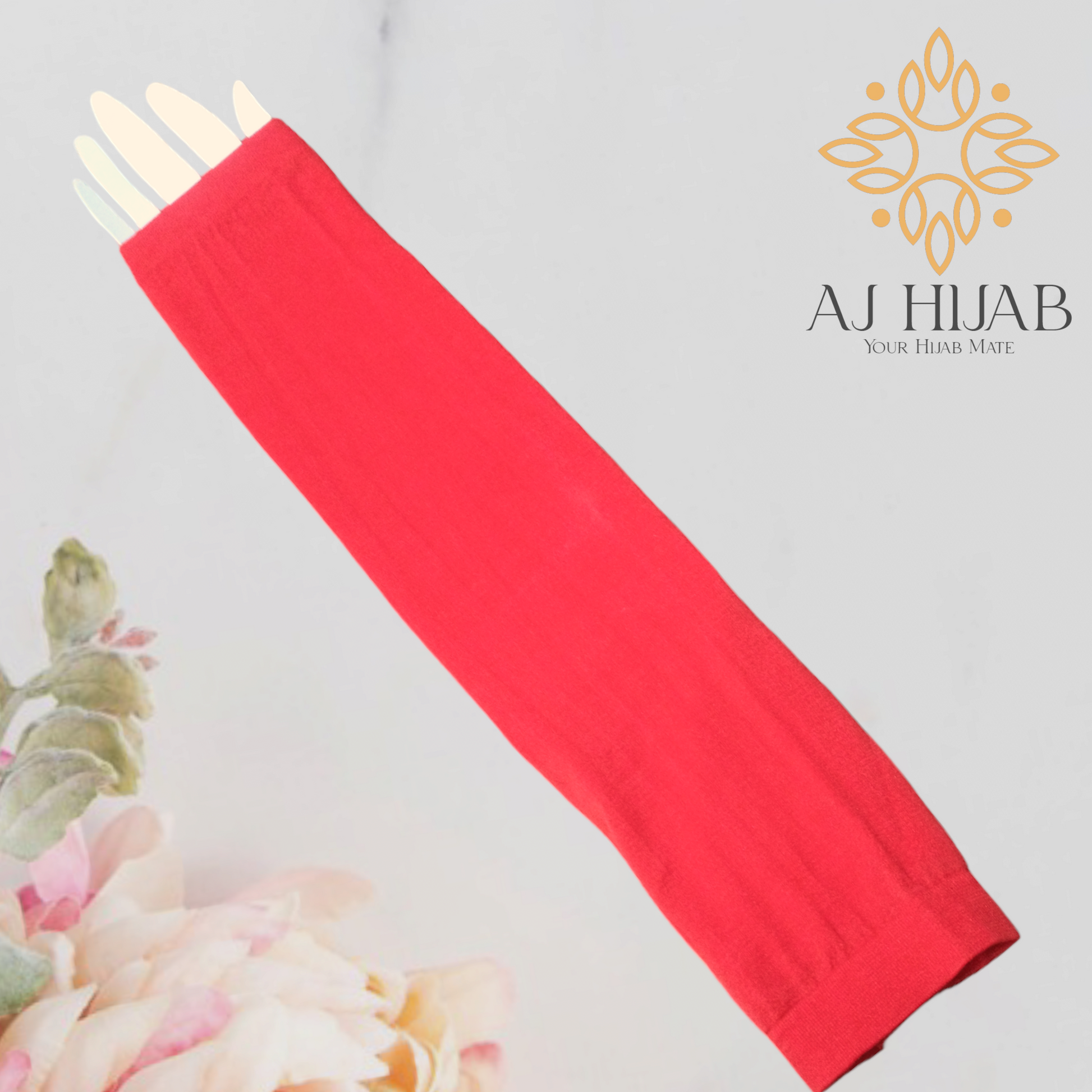 Adult Arm Sleeves - Red - AJ Hijab