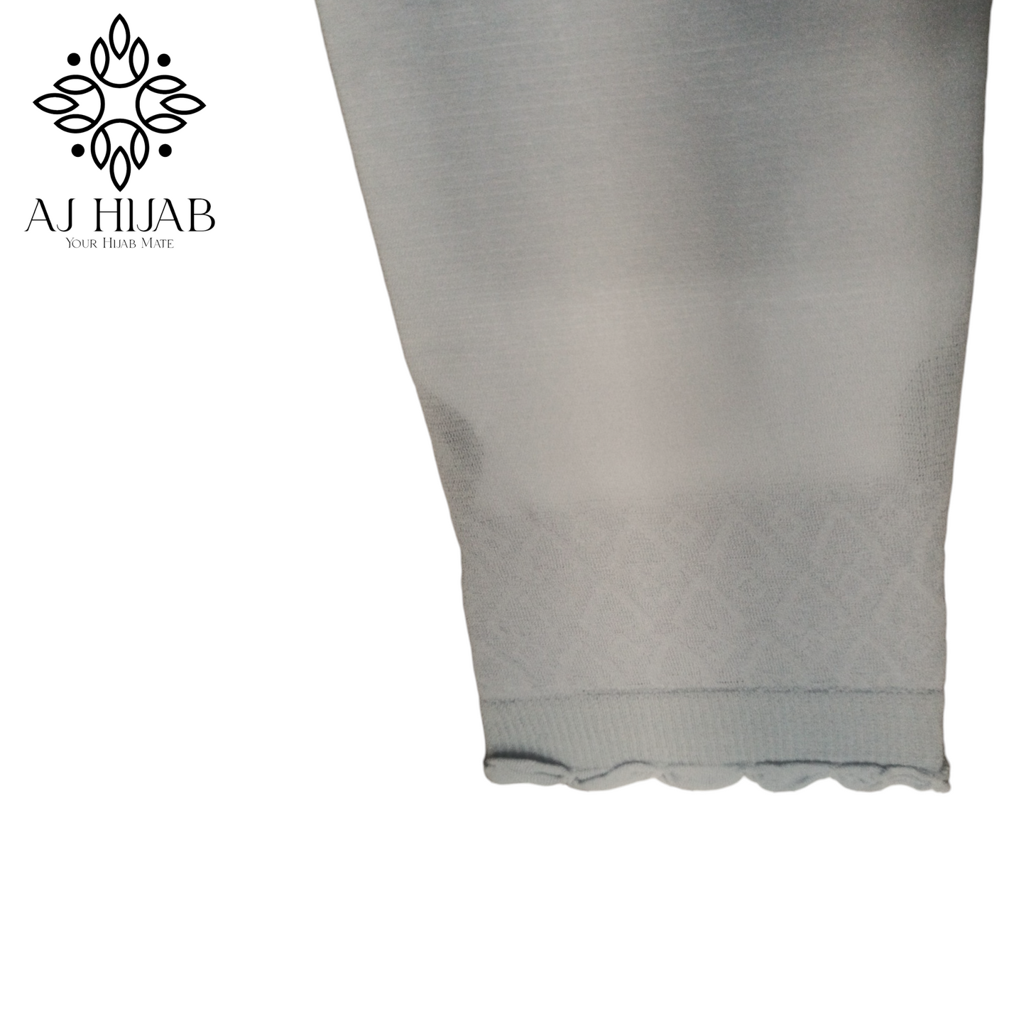 Adult Cut Work Arm Sleeves - Light Grey - AJ Hijab