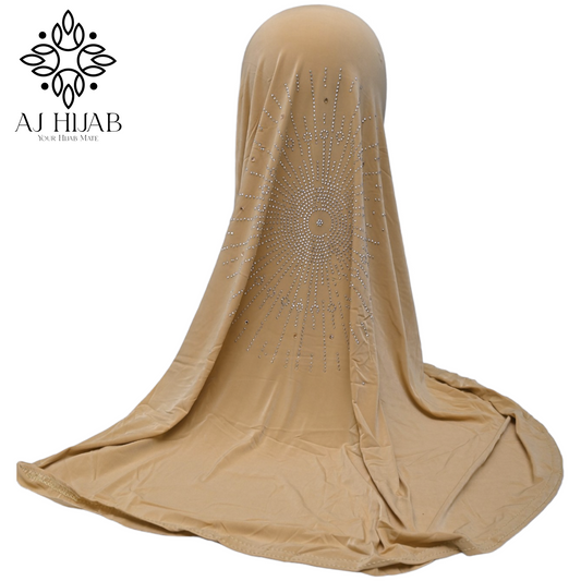 Golden Studs Large Makhna - AJ Hijab
