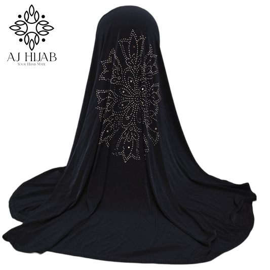 Navy Studs Large Makhna - AJ Hijab