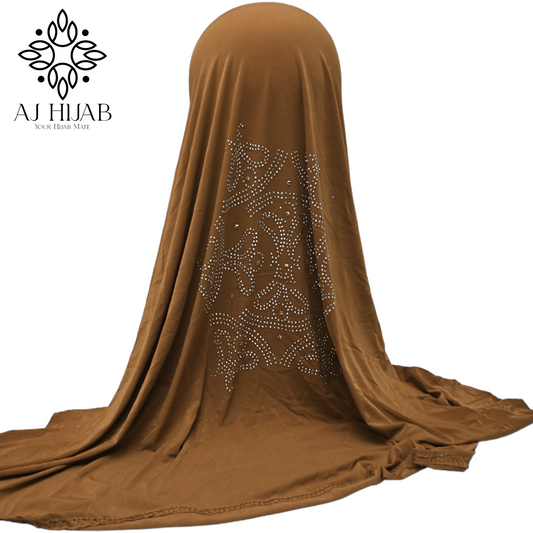 Rust Studs Large Makhna - AJ Hijab