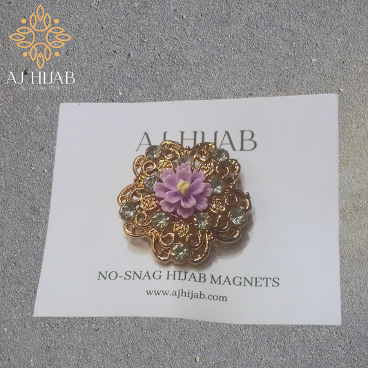 Flower Brooch Pin - Multi - AJ Hijab