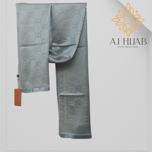GC Gold Star Silver Grey Hijab - AJ Hijab