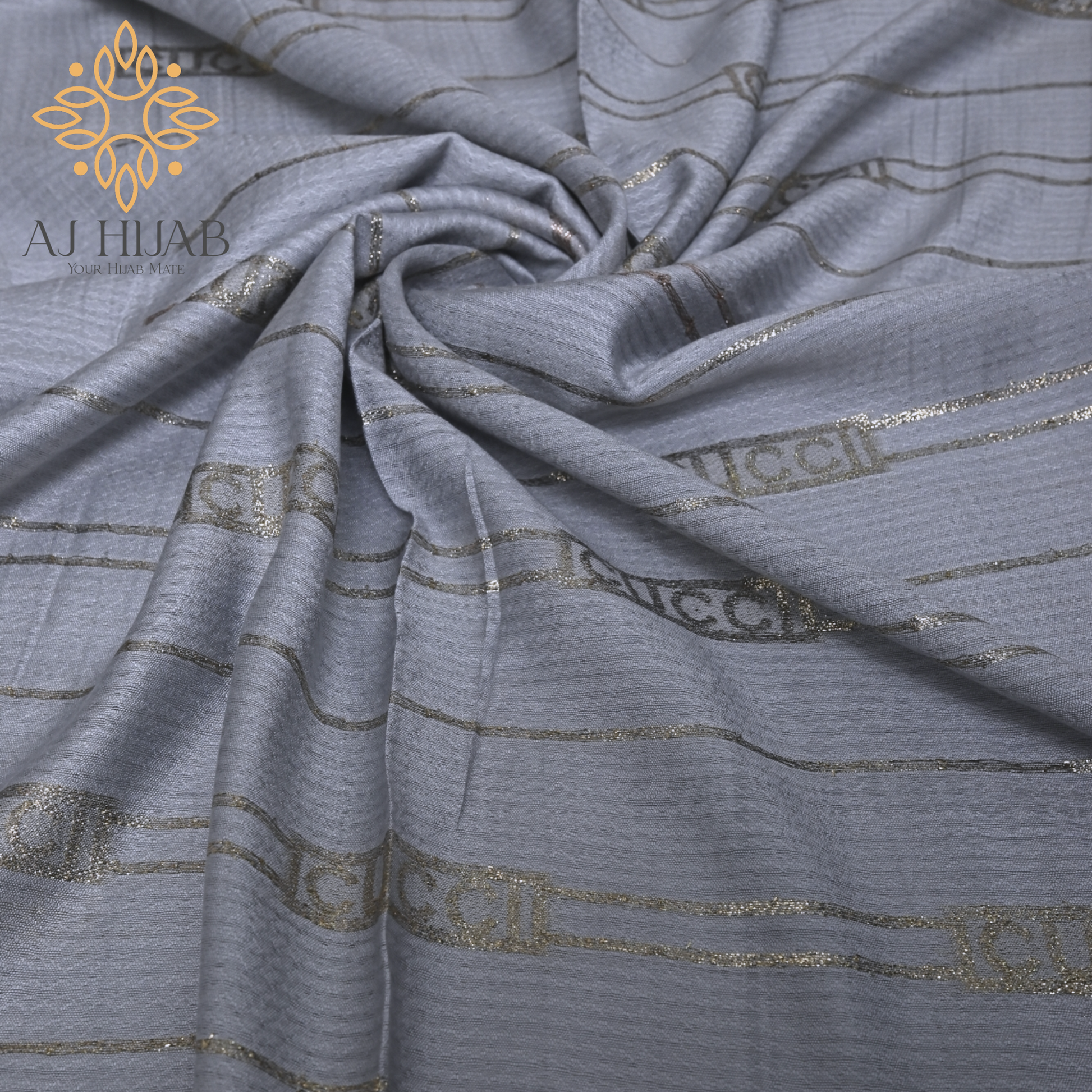 Manatee Gucci Organza Hijab - AJ Hijab