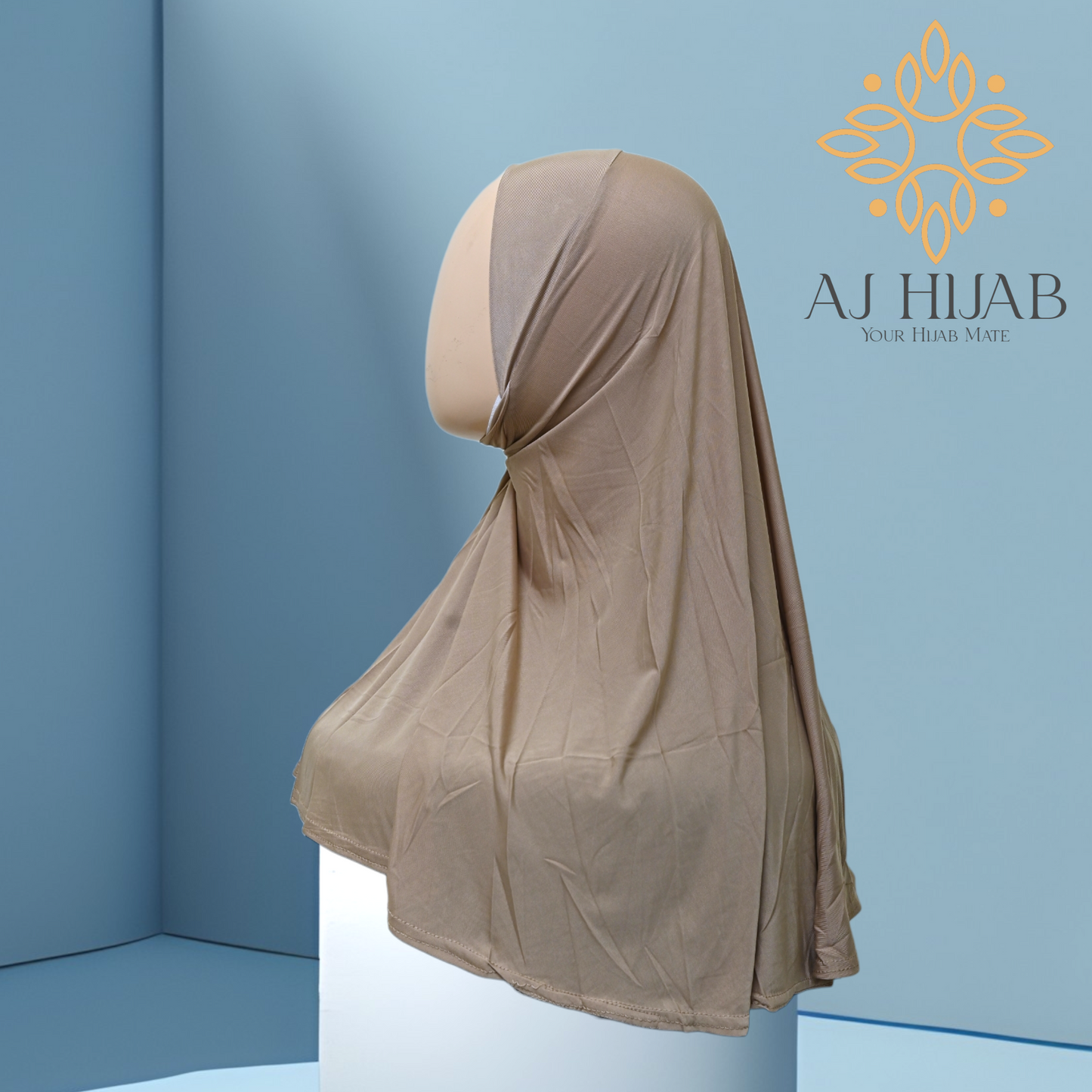 Beige Imported Medium Makhna - AJ Hijab