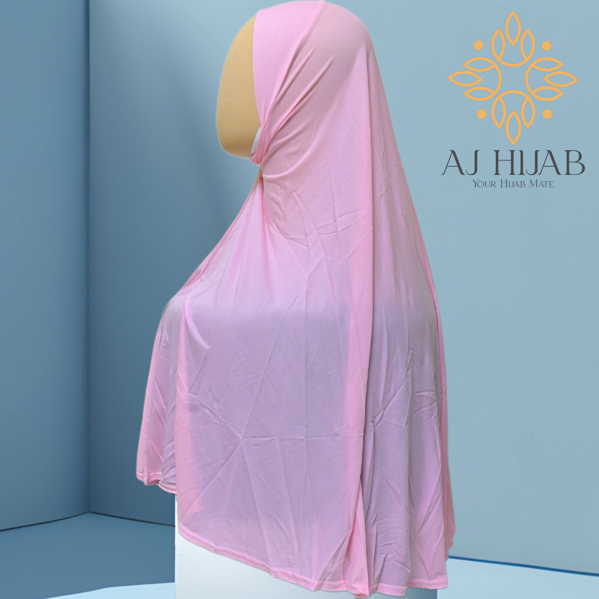 Baby Pink Imported Large Makhna - AJ Hijab