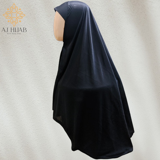 Black Jersey XL Makhna - AJ Hijab
