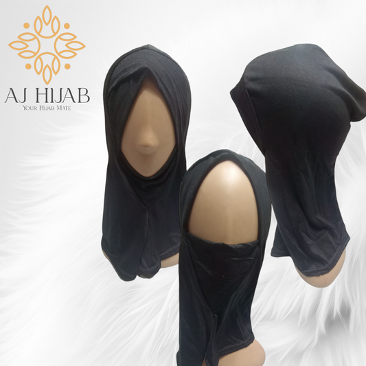 Ninja Cap - Black - AJ Hijab