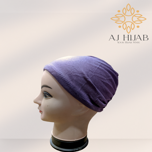 Eigengrau Plain Head Lastic Cap - AJ Hijab