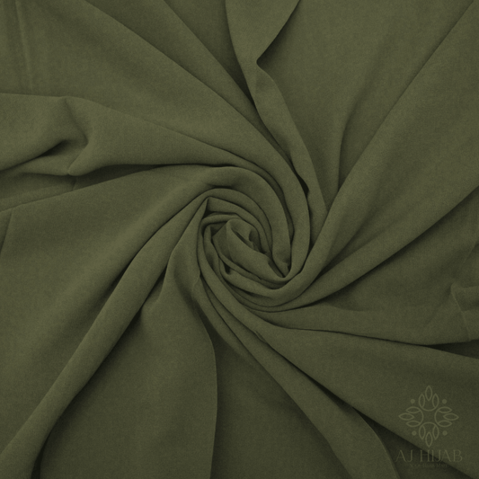 Thai Green Premium Georgette Hijab - AJ Hijab