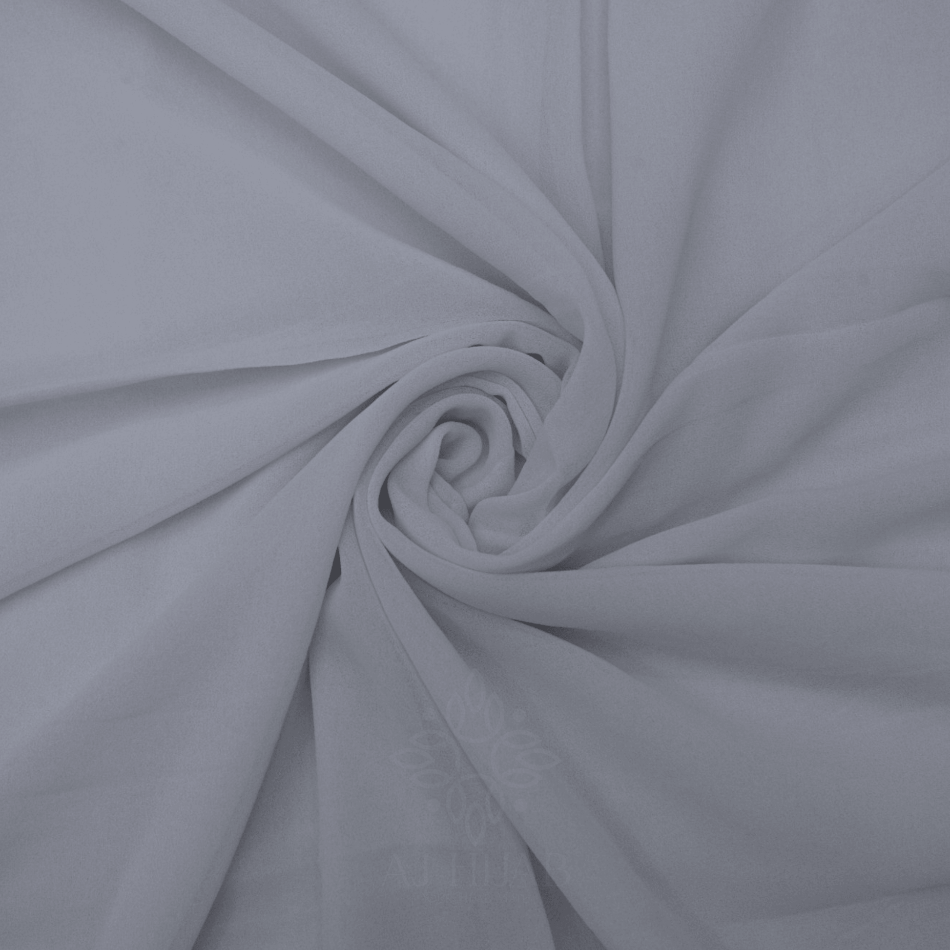 White Premium Georgette Hijab - AJ Hijab