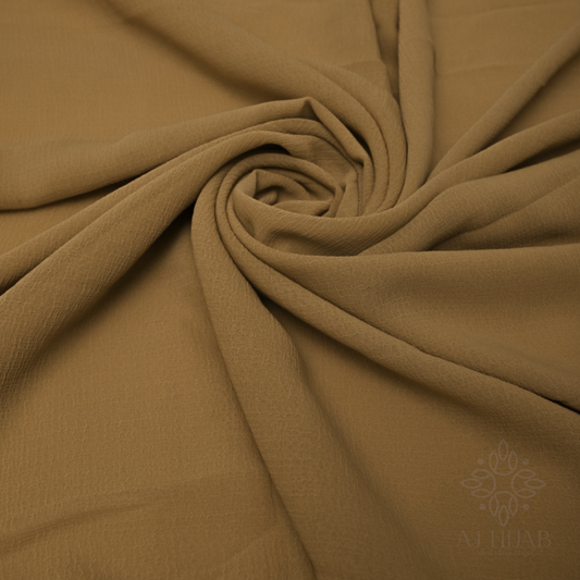 Texture Georgette Hijab - Golden - AJ Hijab