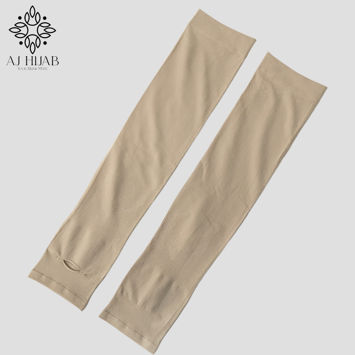 Adult Thumb Hole Arm Sleeves - Skin