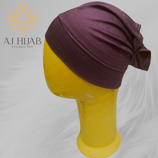 Tube Cap Deep Maroon - AJ Hijab
