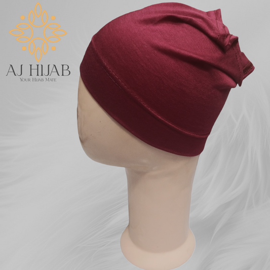 Tube Cap Maroon - AJ Hijab
